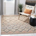 thumbnail image 2 of SAFAVIEH Kilim Mendoza Geometric Area Rug, Natural/Blue, 6' x 9', 2 of 8