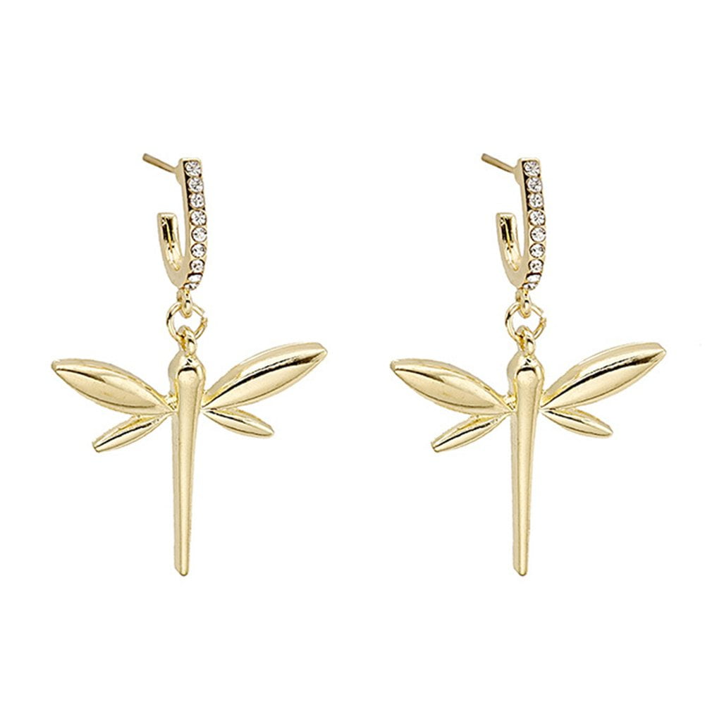 DragonFly Earrings Ear Hooks Insect Wings Nature Jewellery Silver Tone NEW