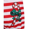 thumbnail image 2 of SUNSIOM Combinaison Slim Manches Longues en Pyjama à Rayures de Noël pour Femme, 2 of 5
