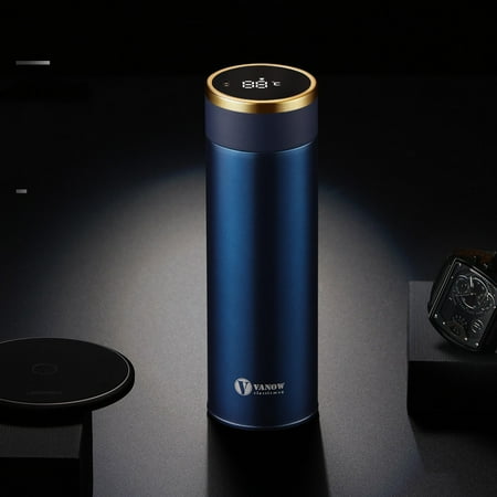

Livesture Smart Vacuum Cup Stainless Steel Car Portable Water Cup Tea Cup Blue