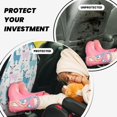 thumbnail image 3 of Colorful Cute Alpaca Cactus Mats Back Seat Protectors, Car Seat Protector Vehicle Organizers Waterproof Cover Back Seat Cover for Kids with 3 Storage Pockets 2 Pack, 3 of 5