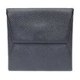 thumbnail image 1 of Pre-Owned Hermes Bastia Coin Case PORTE-MONNAIE BASTIA Purse Epsom Leather Noir Black... (Good), 1 of 3
