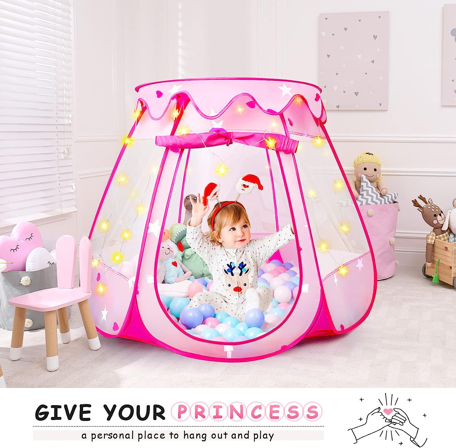 Beeprincess Princess Playhouse Tent Pink photo 2