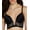 Black/Gold, variant on Va Bien Womens Enchanted Plunge Longline Bra Style-884