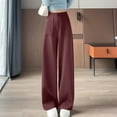 thumbnail image 6 of ABATAB Womens Work Pants Stretchy Business Casual Pants Slacks with Deep Pockets High Waisted Straight Leg Office Trousers, 6 of 6