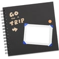 thumbnail image 2 of Álbum de fotos, álbum de recortes DIY en papel kraft en blanco de 40 páginas, libro de recuerdos para boda familiar, negro, 2 of 4