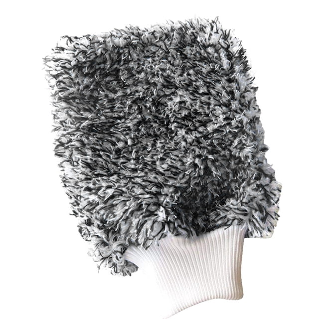 CARTTOU 1 Pcs Car Cleaning Mitt Wash Glove Soft Microfiber Easy to Dry Detailing Cloth Towel