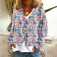 thumbnail image 1 of LOVZFMLL Vestes pour Femmes Mode Cardigan Imprimé Veste Décontractée Mode Manches Longues Col en V Haut/chemise Manches Longues à Capuche Veste Décontractée, 1 of 5