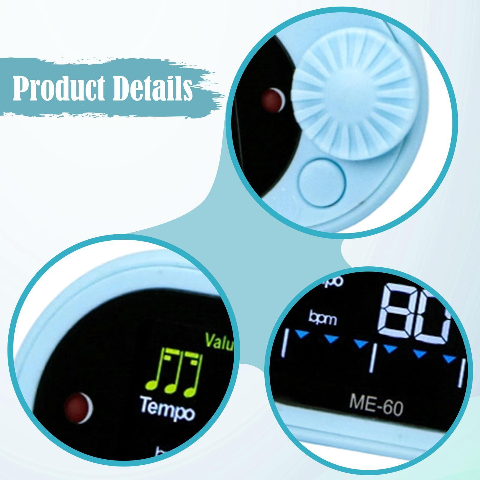 Electronic Metronome Digital Tone Generator LCD Display Compact PP Material for Piano Guitar Musicians