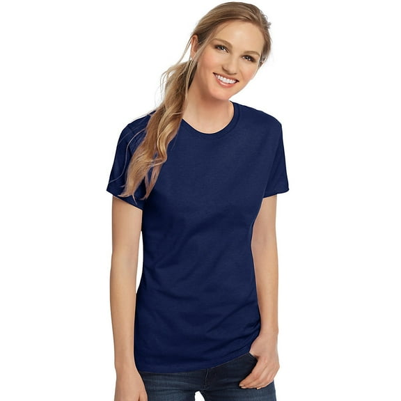 Hanes Sl04 Ladies' 4.5 Oz. 100 Ringspun Cotton Nano-T T-Shirt