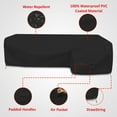 thumbnail image 3 of COVERS&ALL Patio Sectional Sofa Cover 12 Oz - 100% Waterproof & Weather Resistant PVC Coated 100" x 130" x 38" x 34" L Shape Sofa Cover for Indoor/Outdoor (Right Side, Black), 3 of 7