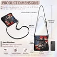 thumbnail image 7 of LedBack American Flag Wolf Print Women Hobo Purse Crossbody Leather Satchel Bag Multi Pocket Shoulder Handbag Sling Messenger Bag for Travel Daily Use, Red, 7 of 7