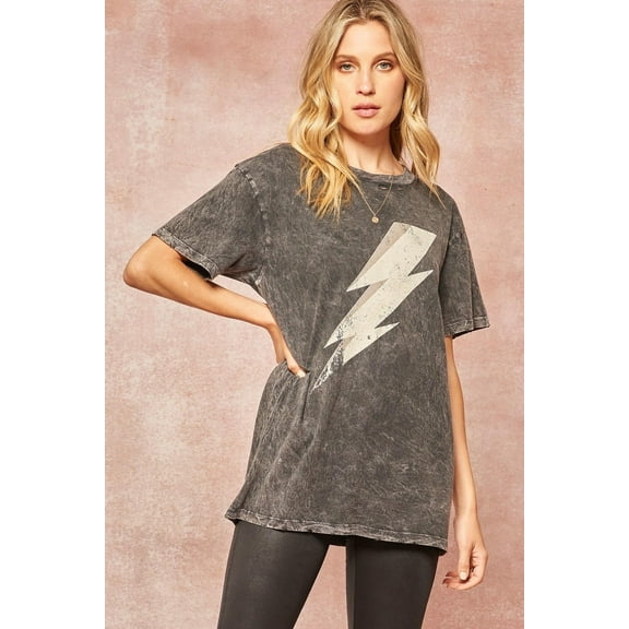 A Mineral Washed Graphic T-shirt S