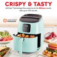 thumbnail image 2 of Dash Tasti-Crisp® Digital Air Fryer, 2.6 Quart - Aqua - Custom Presets, Temperature Control, Auto Shut Off, 2 of 5