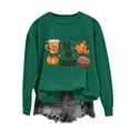 thumbnail image 2 of successthop Thanksgiving Sweatshirt for Women Pumpkin FLeece Oversized Crewneck Long Sleeve Sweater Pullover Clothes 2XL, 2 of 4