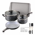 thumbnail image 2 of Farberware Disney Monochrome Ceramic Nonstick Cookware Pots and Pans with Baking/Bakeware Cookie Pan and Kitchen Cooking Tool Set, Dishwasher Safe, 8 Piece Cookware Set - Black, 2 of 10