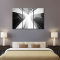 thumbnail image 2 of TISHIRON 3PCS Framed Canvas Wall Art Set,60"x40" New York Downtown Skyscrapers Canvas Prints Picture for Home Wall Decor Framed Stretched Ready to Hang, 2 of 6