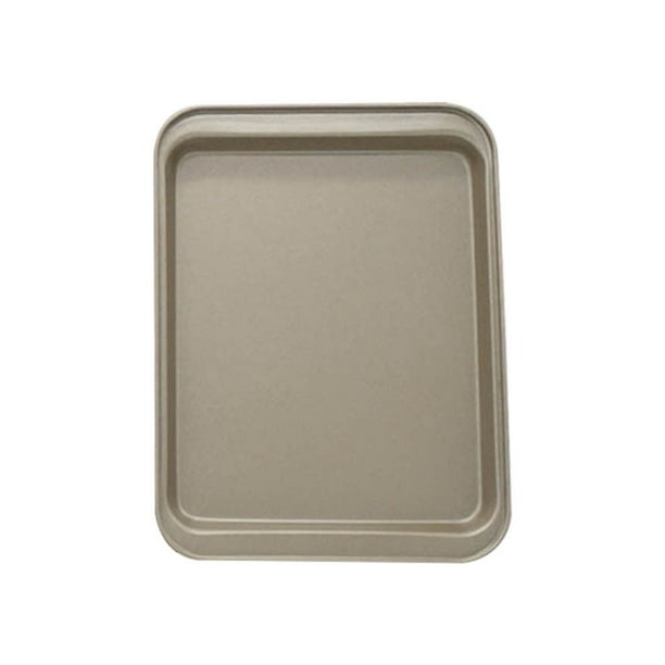 Wosthever Moldes rectangulares para hornear, bandeja para horno, revestimiento negro/dorado, accesorio resistente al desgaste, para pastel Cocina y Comedor Oro 33*23cm