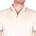 thumbnail image 4 of Generra | Playera Tipo Polo, Cuello V para Hombre 518741 Beige, 4 of 4
