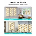thumbnail image 6 of Window Privacy Film Summer Sunflowers Stained Glass Window Film Decorative Sun Block Window Cover Pastoral Farm Floral Watercolor Window Clings Static Adhesive Sticker for Bathroom 23.6"x78.7", 6 of 6
