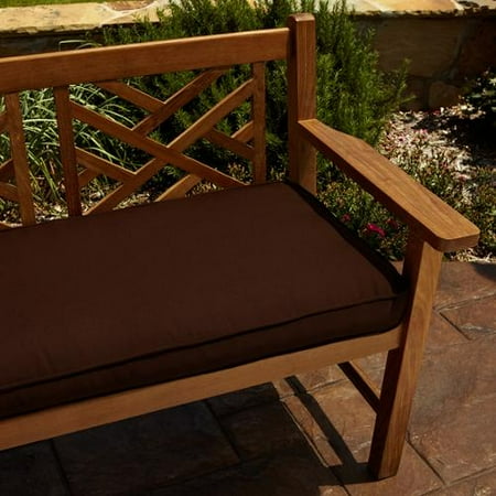Mozaic Company Clara Brown 48 Inch Indoor Outdoor Sunbrella Bench Mozaic Company Clara Brown 48 Inch Indoor Outdoor Sunbrella Bench Cushion