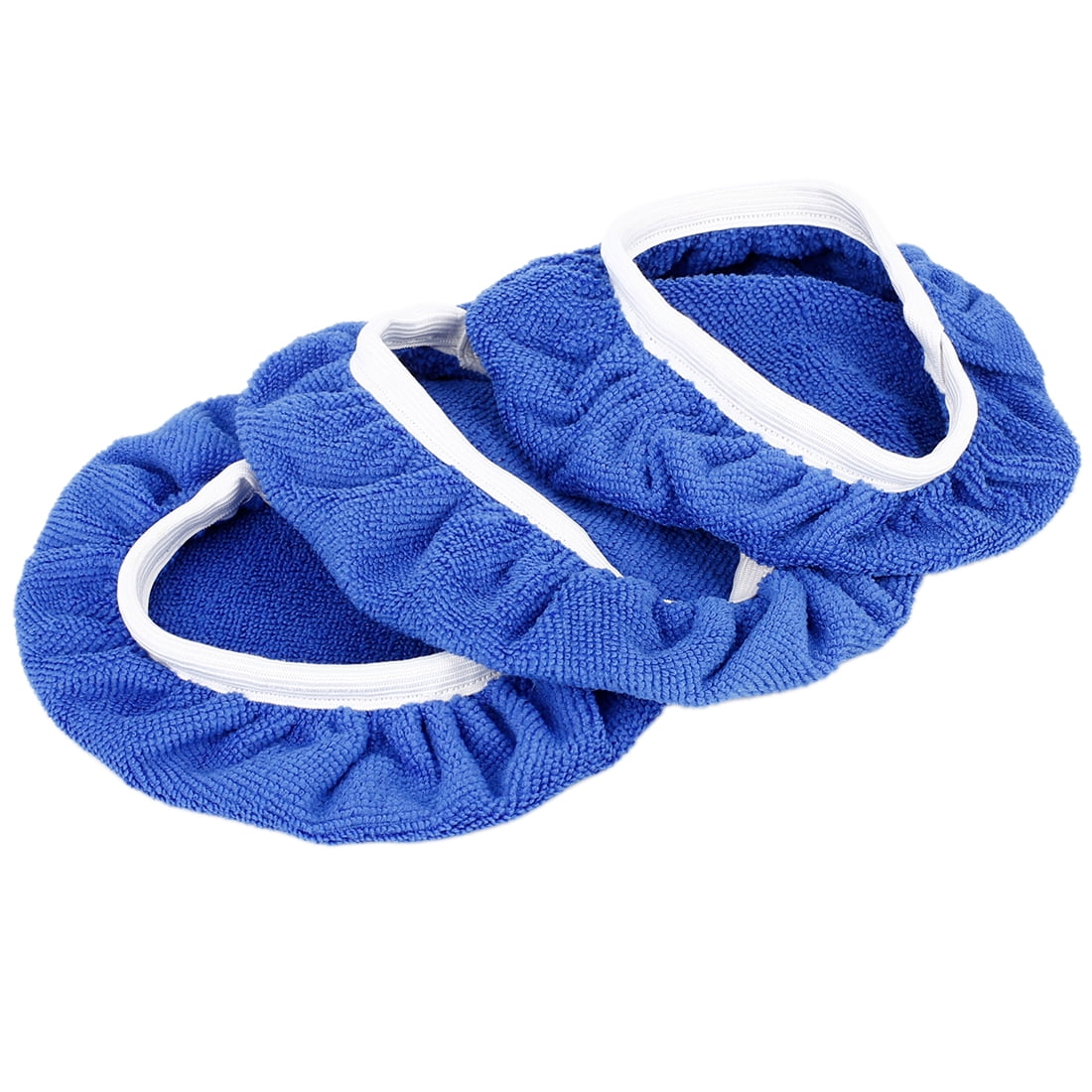 Unique Bargains 9pcs 7-8" Navy Blue Microfiber Car Polishing Bonnet Buffing Pads