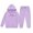 Z1 Purple, variant on Krdevn Kids Unisex Solid Color Hoodie & Jogger Set Warm Pullover Sweat Suit,2-3 Years