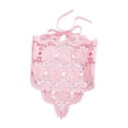 thumbnail image 2 of VJGBEGW Crochet Head Scarf Bandanas Headbands Hair Scarf Head Coverings Women Hair Styling Valentine's Day Holiday Hair Accessories Light Pink One Size, 2 of 4