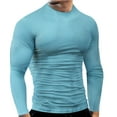 thumbnail image 2 of Gephdiin Compression Shirt Men Workout Shirts for Men Fitness Sports Quick Frying Long Sleeve T Shirt Tight Elastic Bottoming Top Mens Shirts Mens T-Shirts Polyester B 3Xl, 2 of 6