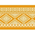 thumbnail image 2 of IBA Indianbeautifulart Orange Aztec Geometric Printed Ribbon&nbsp;Trim&nbsp;9 Yards Velvet Fabric Laces For Crafts Sewing Accessories 4 Inches, 2 of 2