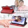 thumbnail image 4 of Case for Motorola Moto G31 Cover Leather Wallet Folio Case Book Design Flip Magnetic Closure - Red, 4 of 5