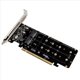 thumbnail image 4 of 4X Tarjeta de ExpansióN PCIE 4.0 Dual-Disk PCIeX16 una M.2 M-Key NVME SSD, Compatible con 4 NVMe M.2 M Key 2280 SSD, 4 of 10