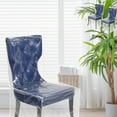 thumbnail image 3 of 2Pcs Plastic Dining Chair Covers Clear Dining Chair Protector Waterproof Chair Seat Cover Dustproof Clear Dining Chair Slipcover PVC Seat Chair Protector for Home Kitchen Bedroom, 3 of 11