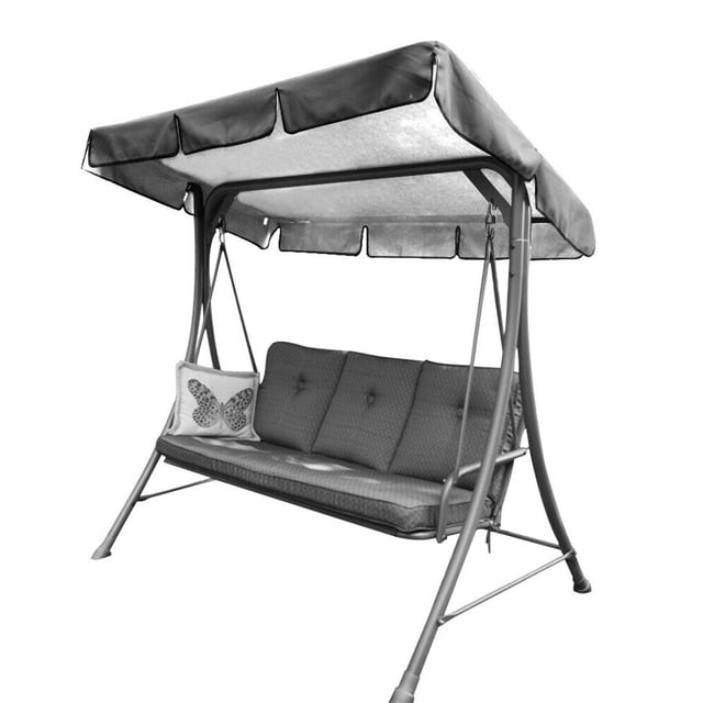 Inteprter Nueva cubierta de columpio de 3 asientos Cubierta de jardín Impermeable Resistente a los rayos Sombra de silla Type5 NO5 Inteprter HA005129-09