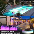 thumbnail image 4 of Luz LED flotante de la piscina con el color redondo de la energía solar que cambia el control remoto ligero impermeable Afortunado Sencillez, 4 of 5