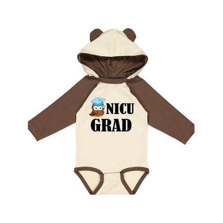 

Inktastic NICU Grad Baby Boy Owl Gift Baby Boy Long Sleeve Bodysuit