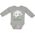 thumbnail image 3 of Inktastic Mimi Loves Me- Cute Elephant Boys or Girls Long Sleeve Baby Bodysuit, 3 of 5
