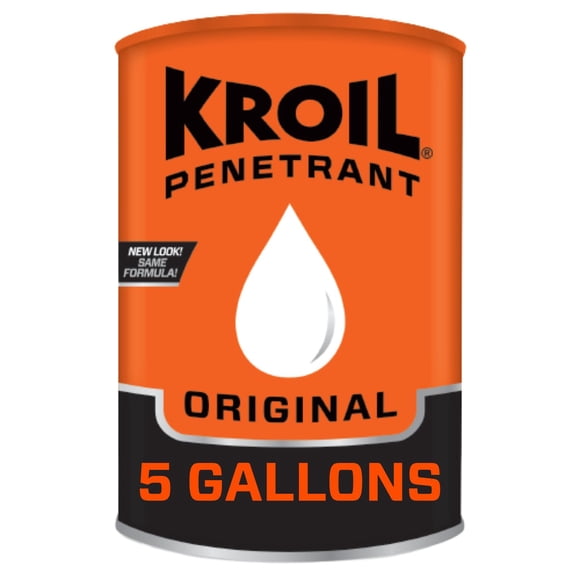 Kroil Huile Pénétrante Originale (Liquide - Seau de 5 Gallons - Simple) / Pénétrant pour Boulons Rouillés, Métal, Charnières, Chaînes, Pièces Mobiles / Rouille, Inhibiteur de Corrosion (KL051)