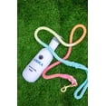thumbnail image 5 of Glow Pups Dog Leash 5 Foot Cotton Rainbow Adjustable Dog Standard Leash, Rainbow Ombre, 5 of 10