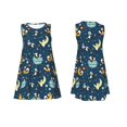thumbnail image 7 of Pofeuu Space Sleeping Panda Print Women's Sleeveless Dress, Loose Fit Summer Dress, Casual Tank Dress for Women, 7 of 7