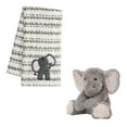 thumbnail image 4 of Lambs & Ivy Blanket & Plush Luxury Newborn Baby Gift Set - Gray Elephant, 4 of 8