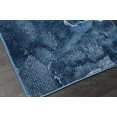 thumbnail image 3 of La Dole Rugs Abstract Modern Marble Minimal Design Contemporary Area Rug - Amazing Home Decor 3x5 Carpet for Living Room, Bedroom, Kitchen, Office, and Dining - Blue, 4x6, 3'11" x 5'3" (120cm x 160cm), 3 of 7