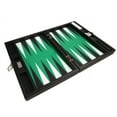 thumbnail image 2 of Silverman & Co. 13-inch Premium Backgammon Set - Travel Size - Black/Green, 2 of 12