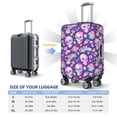 thumbnail image 6 of Lsque Skull rainbow mushroom colorful Printed Luggage Cover, Travel Luggage Protector,Scratch and Dirt Resistant, Fits 18-32 Inch Luggage - Small, 6 of 9