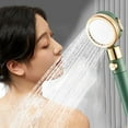 thumbnail image 6 of Turbo Shower Head Home Bath Shower Nozzle Water Heater Filter Shower ,3 Bathing Modes, One Pressurised Water Stop Function Shower Head., Xinsrenus Under $5! Turbo Shower Head Home Bath, 6 of 7