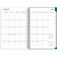 thumbnail image 2 of 2025 Blue Sky Bakah Blue 5" x 8" Weekly & Monthly Planner Plastic Cover White/Blue (137260-25), 2 of 2