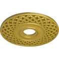 thumbnail image 3 of Ekena Millwork 22 1/4"OD x 4 3/4"ID x 1 1/4"P Robin Ceiling Medallion (Fits Canopies up to 6 1/4"), Hand-Painted Rich Gold, 3 of 6