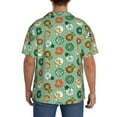 thumbnail image 5 of Sigee Christmas Donuts Print Men's Shirts Casual Button Down Short Sleeve Summer Beach Shirt Hawaiian Vacation Shirts Tee Shirt-Medium, 5 of 7