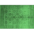 thumbnail image 1 of Ahgly Company Indoor Rectangle Oriental Emerald Green Traditional Area Rugs, 4' x 6', 1 of 4