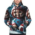 thumbnail image 5 of Lsque Chucky Pattern Casual Men's Hoodie,Hooded Sweatshirt with Kangaroo Pocket,Pullover Hoodie-3X-Large, 5 of 8